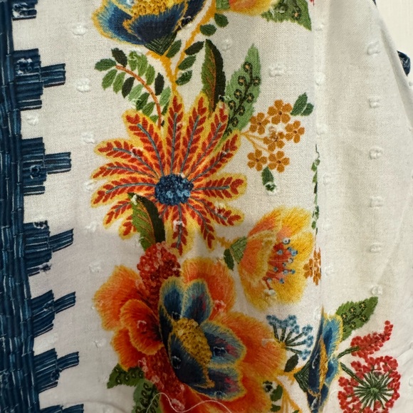 Farm Rio Off-White Delicate Garden Midi Dress - Picture 8 of 16